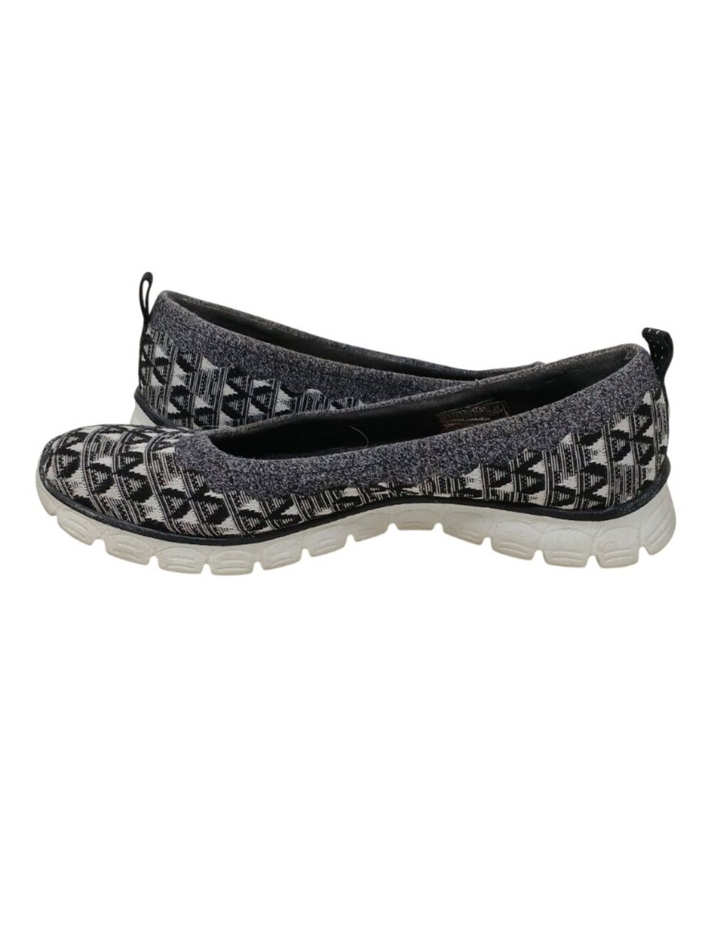 Skechers Air Cooled Memory Foam Size 8.5 SlipOn Comfort Shoes Gray Tribal #4-1 - Picture 5 of 11